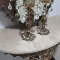 آینه و شمعدان برنز