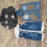 کت و دوعدد جلیقه نو مناسب ۵ سال