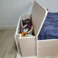 تخت خواب یک نفره همراه عسلی|تخت و سرویس خواب|تهران, امیرآباد|دیوار