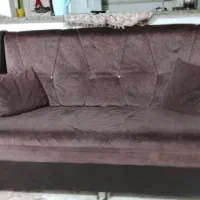 مبل 7نفره جنسل مخمل و چرم بسیار سالم و تمیز|مبلمان خانگی و میز عسلی|تربت جام, فاز ۲ فرهنگیان|دیوار