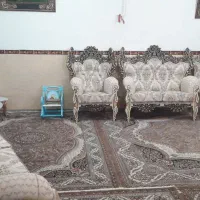 حراج مبل سلطنتی نه نفره در حد نونو واقعی|مبلمان خانگی و میز عسلی|جوانرود, |دیوار