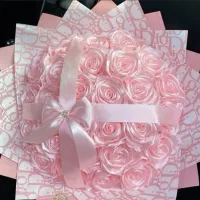 گل رز روبانی سفارشی/ هدیه عیدانه و دیگر مناسبت ها