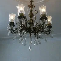 لوستر برنزی جنس اعلا 6 شاخه
