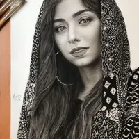 نقاشی چهره سیاه قلم با تخفیف ویژه|تابلو، نقاشی، عکس|شیراز, شهرک گلدشت حافظ‎|دیوار