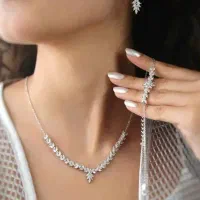 سرویس نقره جواهری عیناً طلا با جعبه کادو رایگان|بدلیجات|تبریز, |دیوار