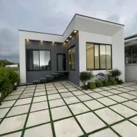 ویلا-فلت-230-متری-نما-مدرن-سنددار