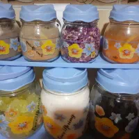 جا ادویه ۷ پارچه شیشه ای کاملا نو بدون هیچ ایرادی