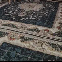 فرش ۱۲متری سرمه ای
