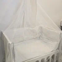 تخت کنار مادر سفید|تخت و صندلی بچه|رشت, اسماعیل آباد|دیوار