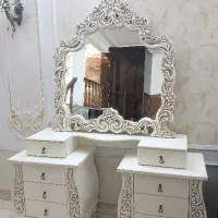 آینه دراور و میز جلو مبلی سه تیکه