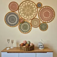 ست دیوار کوب تابلو ، قاب دست بافت