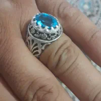 انگشتر توپاز اصل درجه یک