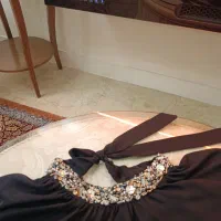 شومیز  مجلسی آستردار کار سنگ با دست