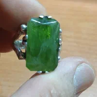 انگشتر کلکسیونی زبرجد ۳۷ct هدیه هندعقیق حکاکی حراج