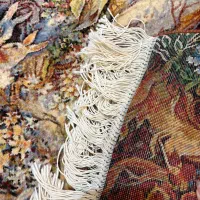 قالیچه دستبافت طرح بوسه آهو|فرش|تهران, گلستان (شهرک راه آهن)|دیوار