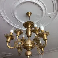 دو عدد لوستر برنز اصل ۶ شاخه
