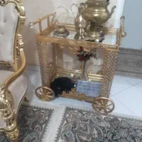 میز بار طلایی برنجی