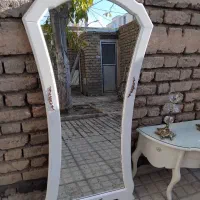 کنسول کشویی آیینه و شعمدان بدون ساعت