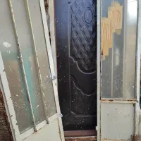 درب آهنی با جارچوب با درب چوبی