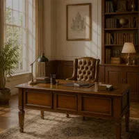 میز مدیریت چوبی