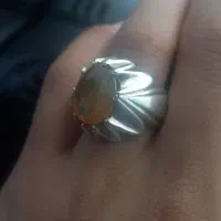 انگشتر یاقوت  زرد