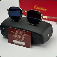 عینک آفتابی طلایی رنگ cartier