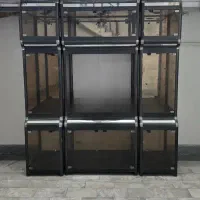 میز و آدیو تیوی شیشه دودی