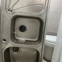 سینک دو لگنه استیل تو کار