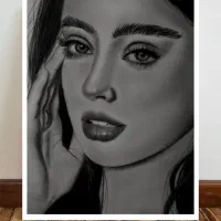 نقاشی پرتره سیاه قلم مناسب هدیه