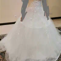 لباس عروس سایز 36 تا 38 دنباله دار
