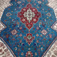 فرش دسباف قبا آذرشهر رنگ فیروزه ای اندازه2در3.15|فرش|خوی, |دیوار