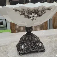 سرویس پذیرایی چینی با پایه سیلور کیک خوری|ظروف سرو و پذیرایی|تهران, مجیدآباد|دیوار