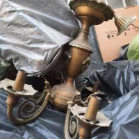 لوستر برنجی و برنز  کاملا سالم|لوستر و چراغ آویز|تهران, تهرانپارس شرقی|دیوار