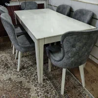 میز ناهارخوری ۶ نفره و مبل کاناپه ۳ نفره ست|مبلمان خانگی و میز عسلی|قم, امامزاده ابراهیم|دیوار