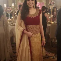 لباس هندی مجلسی شیک، ساری دامن،لباس حنابندان