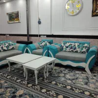 مبل۷ نفره|مبلمان خانگی و میز عسلی|کوهدشت, |دیوار