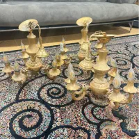 ۷عدد لوستر ۶شاخه برنج