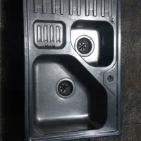 سینک دوقلو تمیز ورق ضخیم