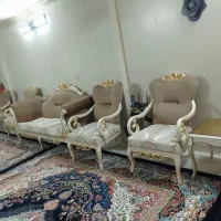 مبل ۷ نفره و میز غذاخوری ۶ نفره|مبلمان خانگی و میز عسلی|ری, شهادت|دیوار