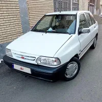 پراید صبا مدل 85 بی رنگ ، رنگ سفید صدفی تک سوز