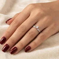 انگشتر نقره ظریف مینیمال دخترانه|جواهرات|اصفهان, چرخاب|دیوار