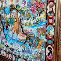 تابلو فرش دستباف شاهکار سلاطین ۲۲۵ در ۱۷۵ چهارمتری|تابلو فرش|تهران, پونک|دیوار