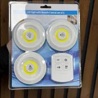 پک ۳ عددی چراغ LED کابینتی با ریموت کنترل