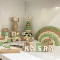 قطار و سلف چوبی اتاق کودک