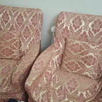 فروش یک مبل تختاشو (دونفره)و دو مبل تک نفره|مبلمان خانگی و میز عسلی|تهران, شکوفه|دیوار