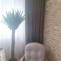 پرده حریری با والون سبز مخمل