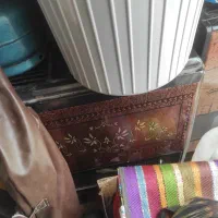 بخاری 2عدد تخت خواب یک نفره با پادری .و کنسول|بخاری، هیتر، شومینه|سنگر, |دیوار