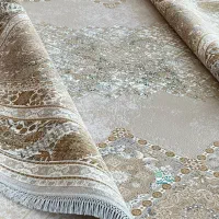 فرش 1200 شانه طرح برکه تمام نخ ۱۲ - ۹ - ۶ متری