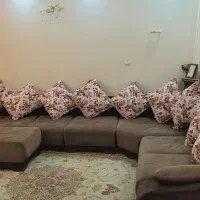 مبل هفت نفره راحتی و میز ناهارخوری هشت نفره استیل