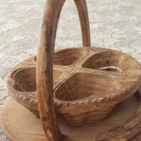 ظرف پذبرایی رومیزی چهارخونه قلبی تنقلات